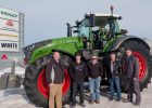 The Vollmer Family taking delivery of their Fendt 1038
