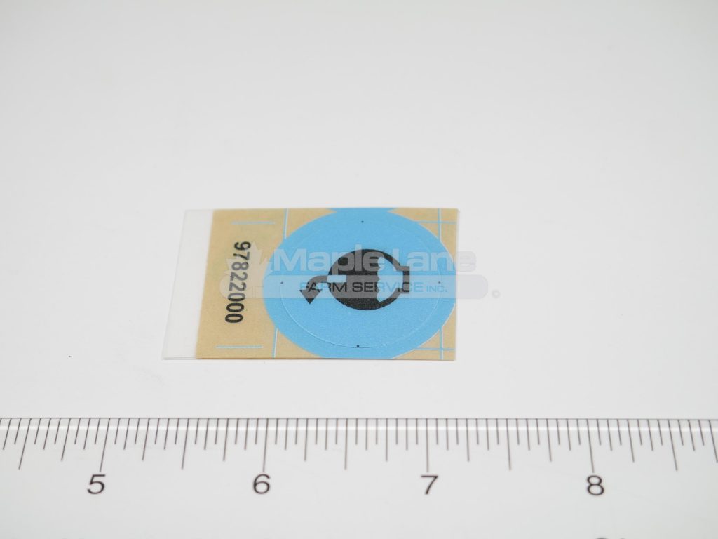 97822000 Flush Tank Decal