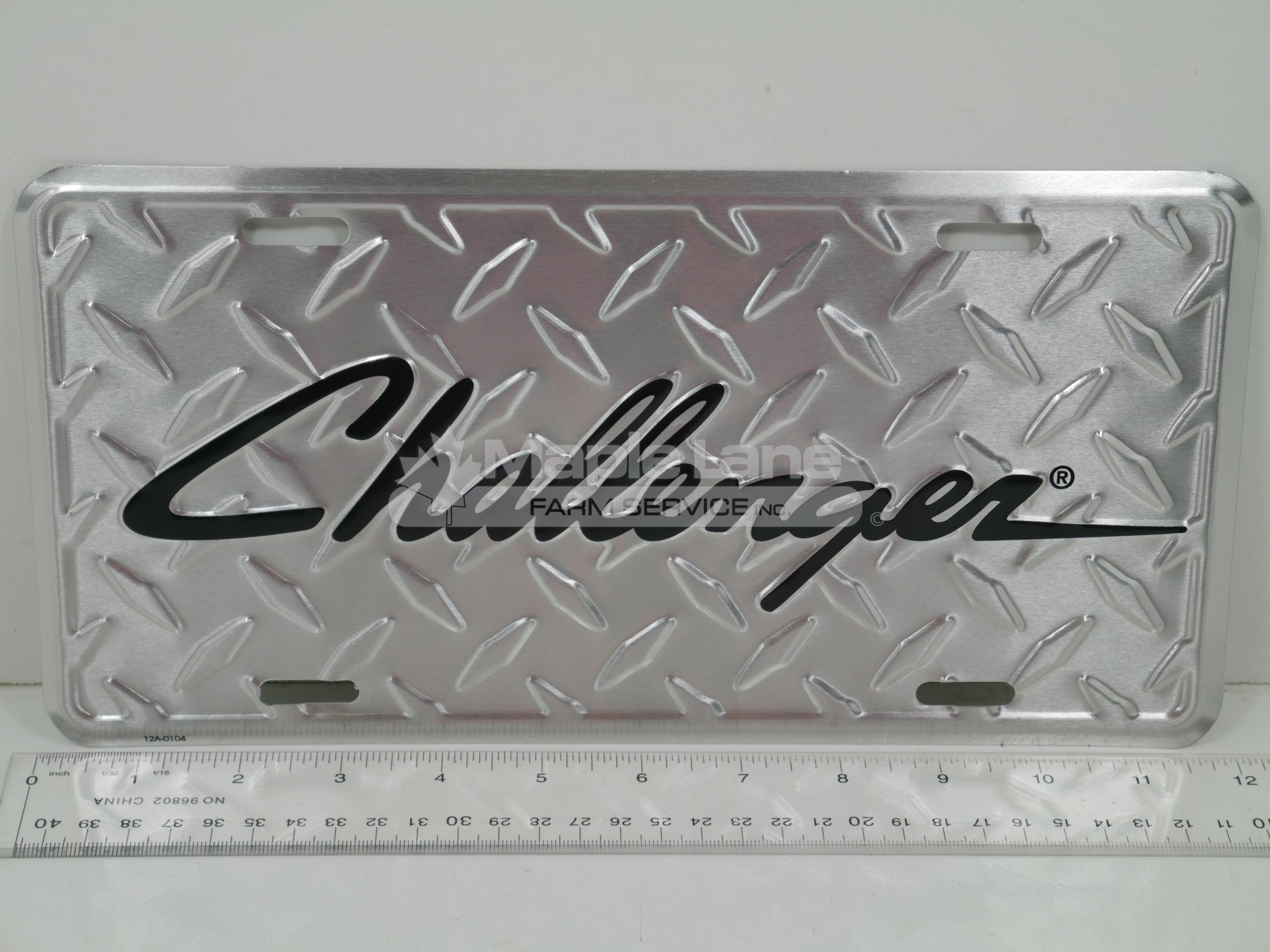 Challenger License Plate | Maple Lane Farm Service