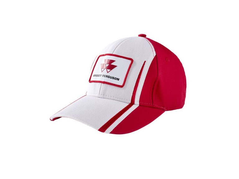 mf red and white hat