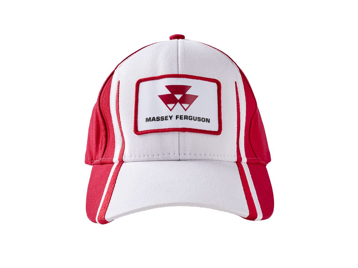 mf red and white hat