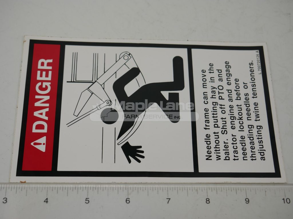 700744859 Danger Decal