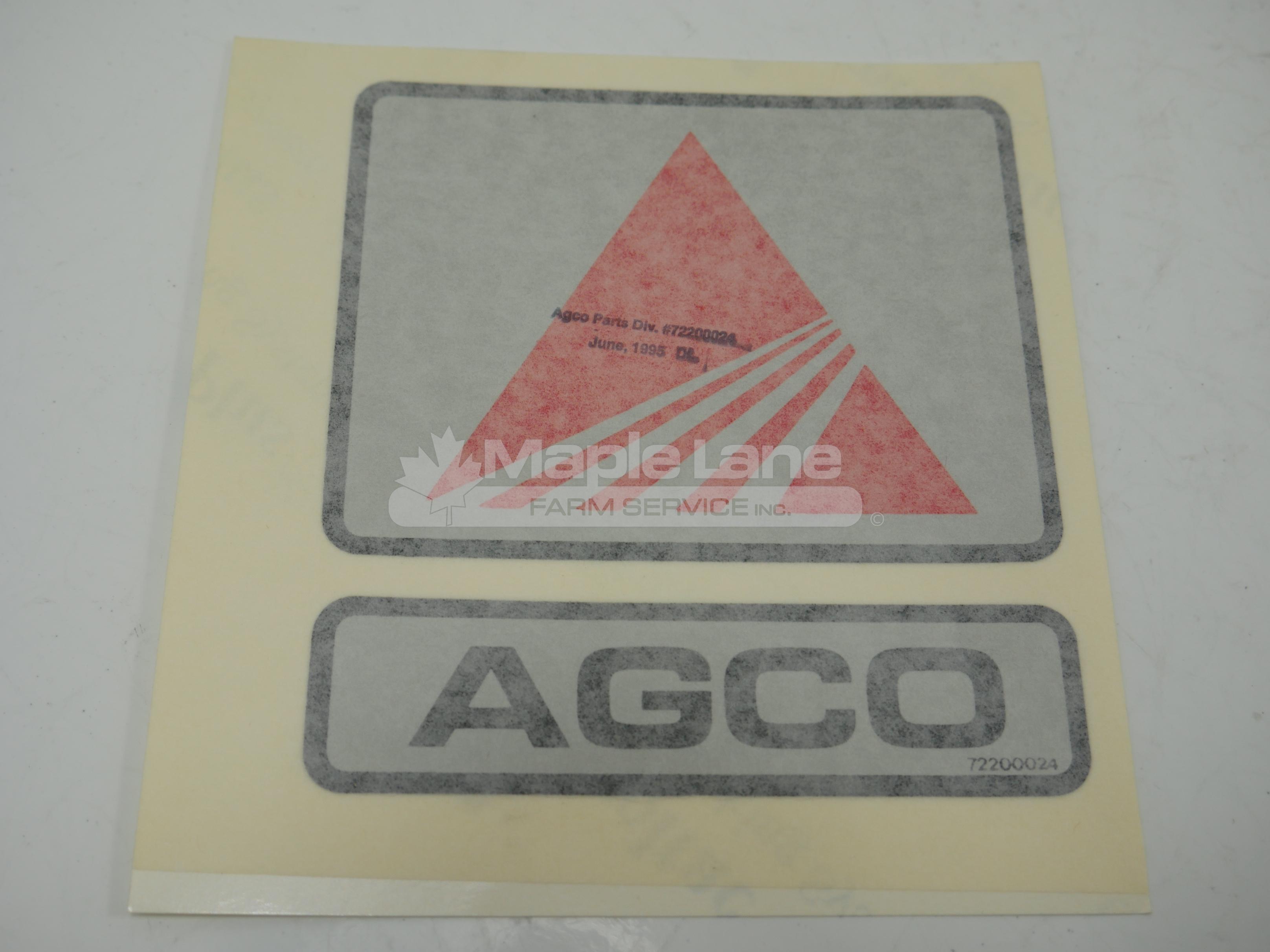 72200024 Agco Decal