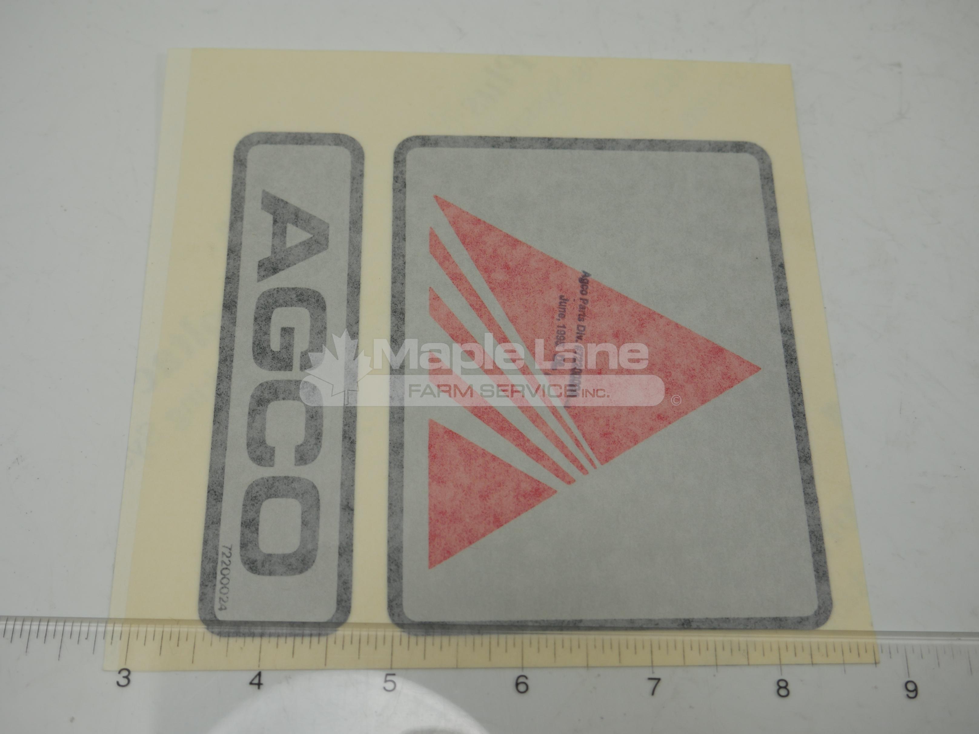 72200024 Agco Decal