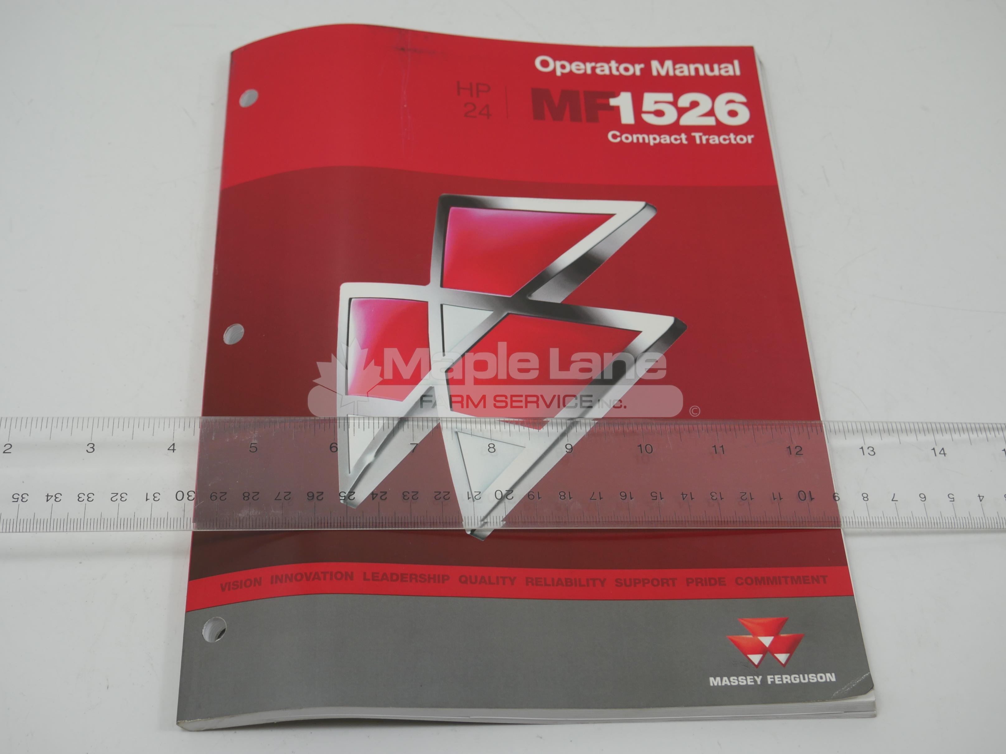 4283436M5 MF 1526 Operator's Manual