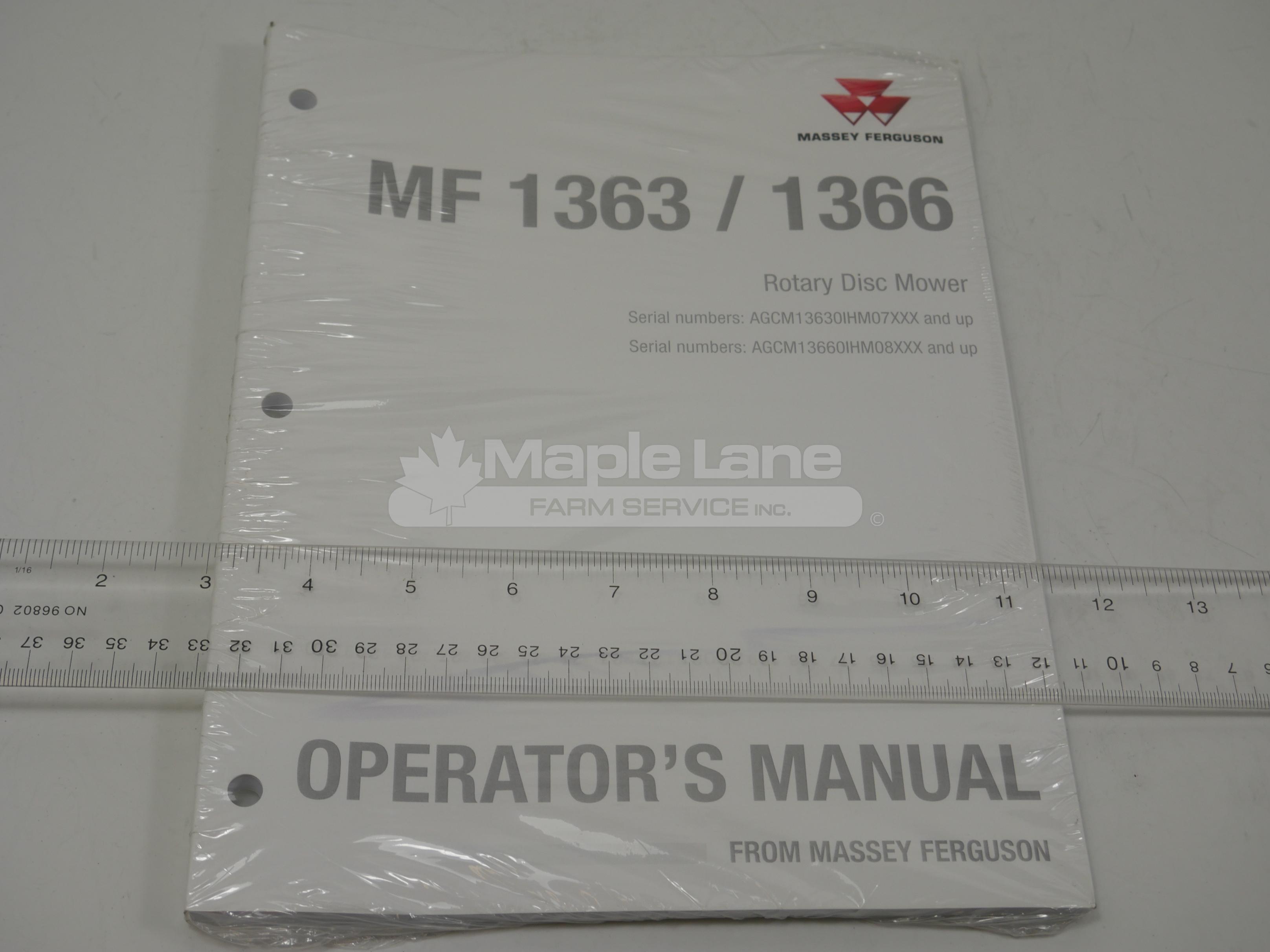 700751877A Operator Manual 1363