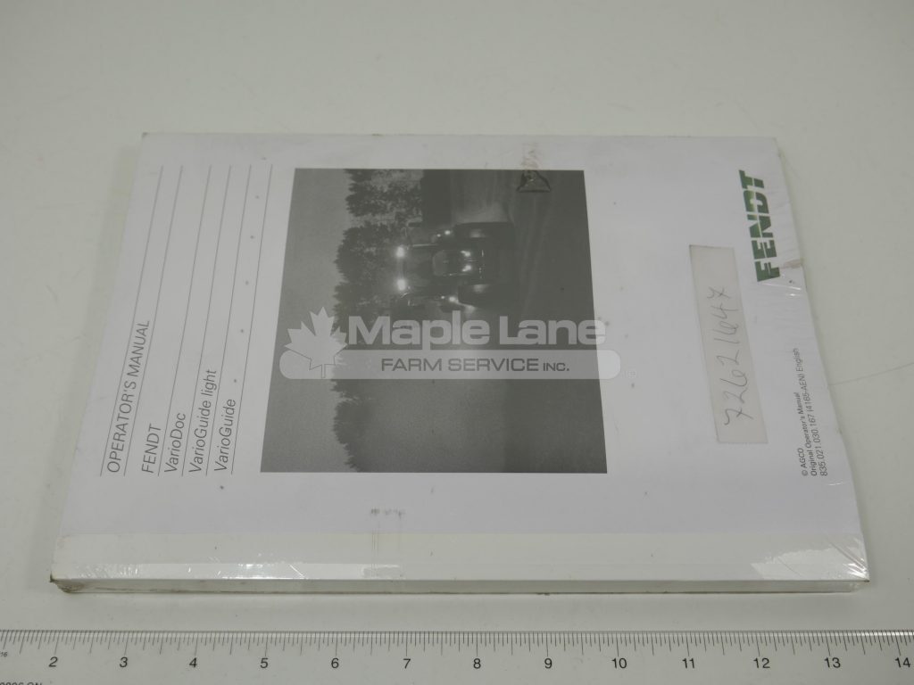 72621647 Vario Operator Manual