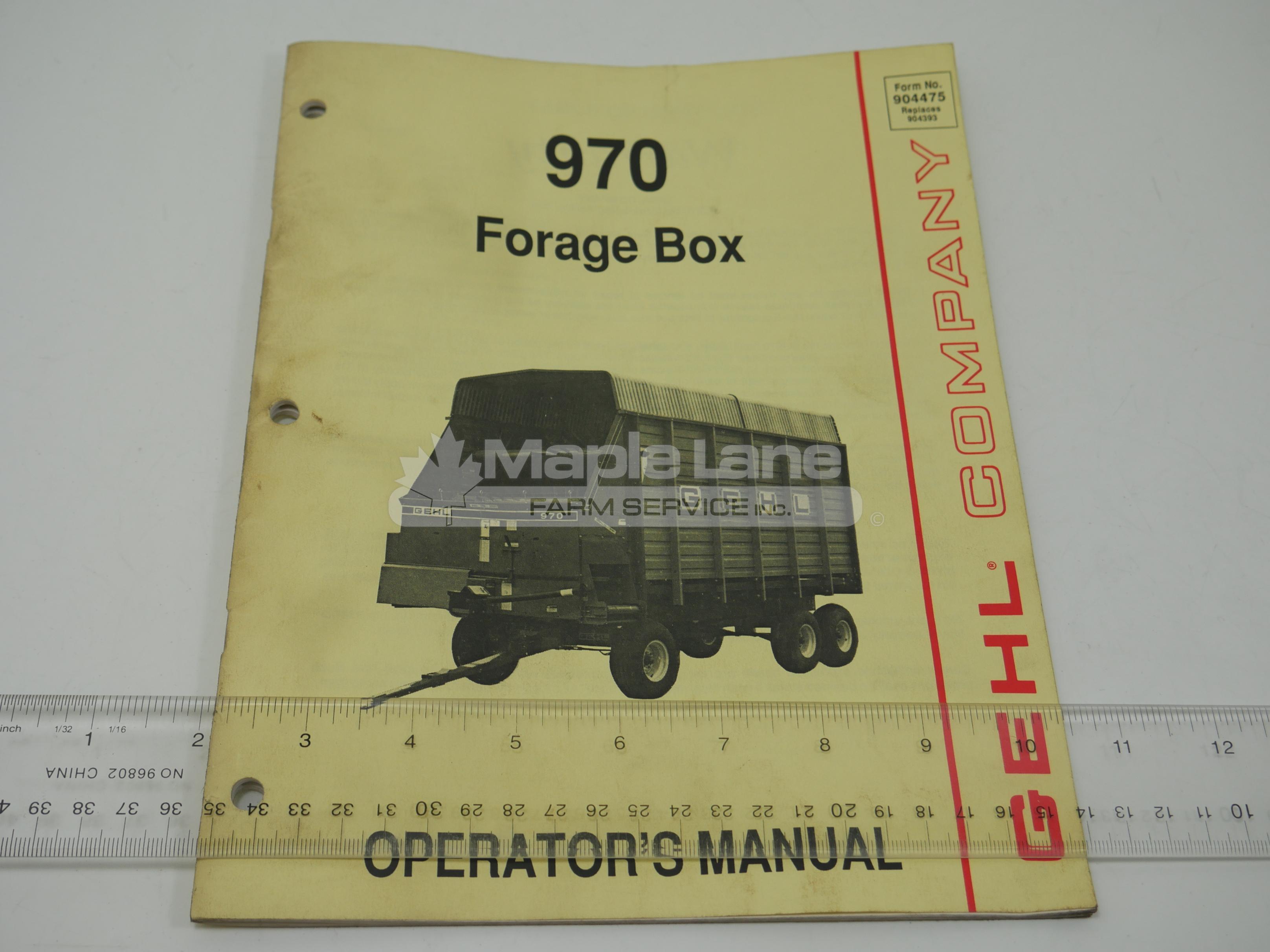 904475 Operator Manual