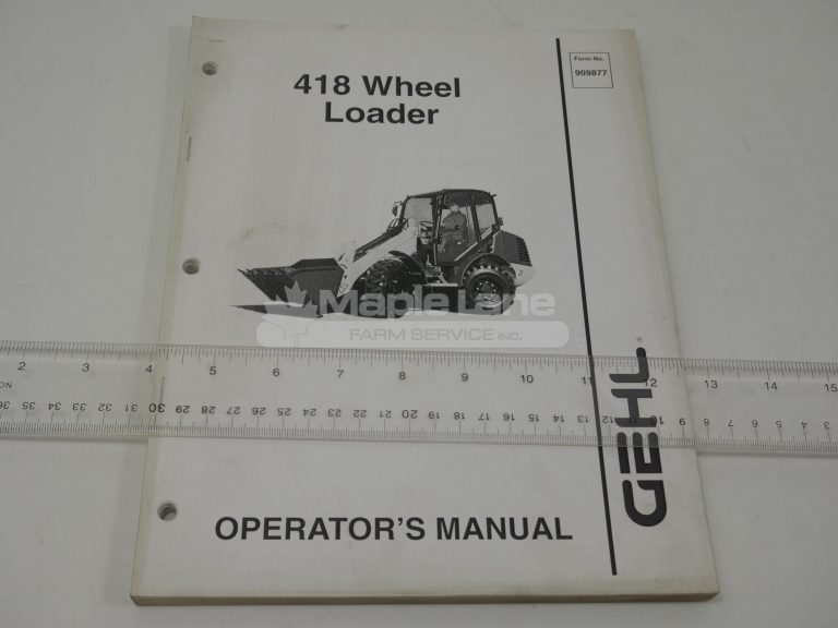 909877 Operator Manual