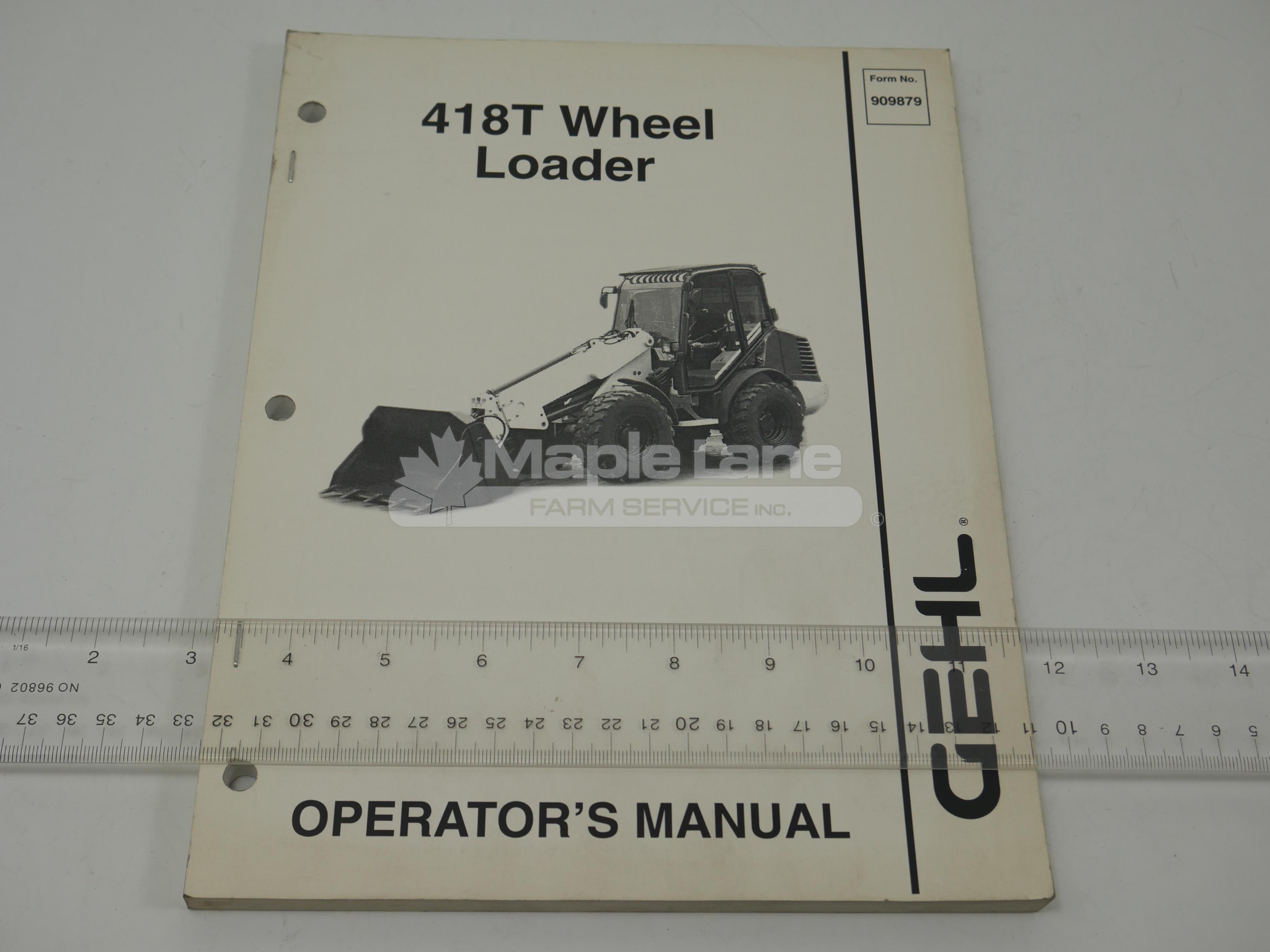 909879 Operator Manual