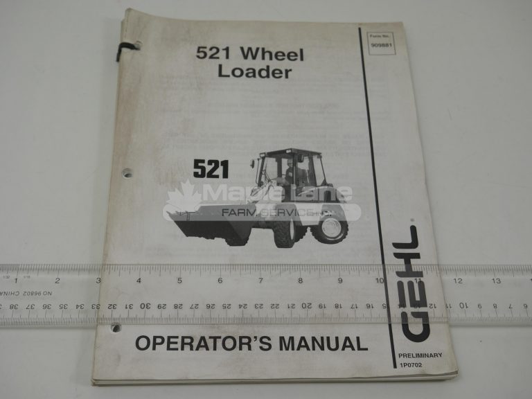 909881 Operator Manual
