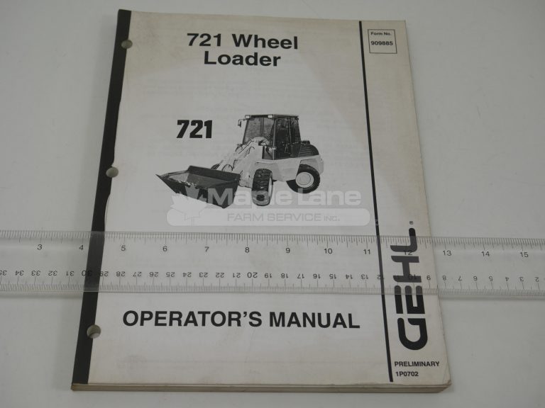 909885 Operator Manual
