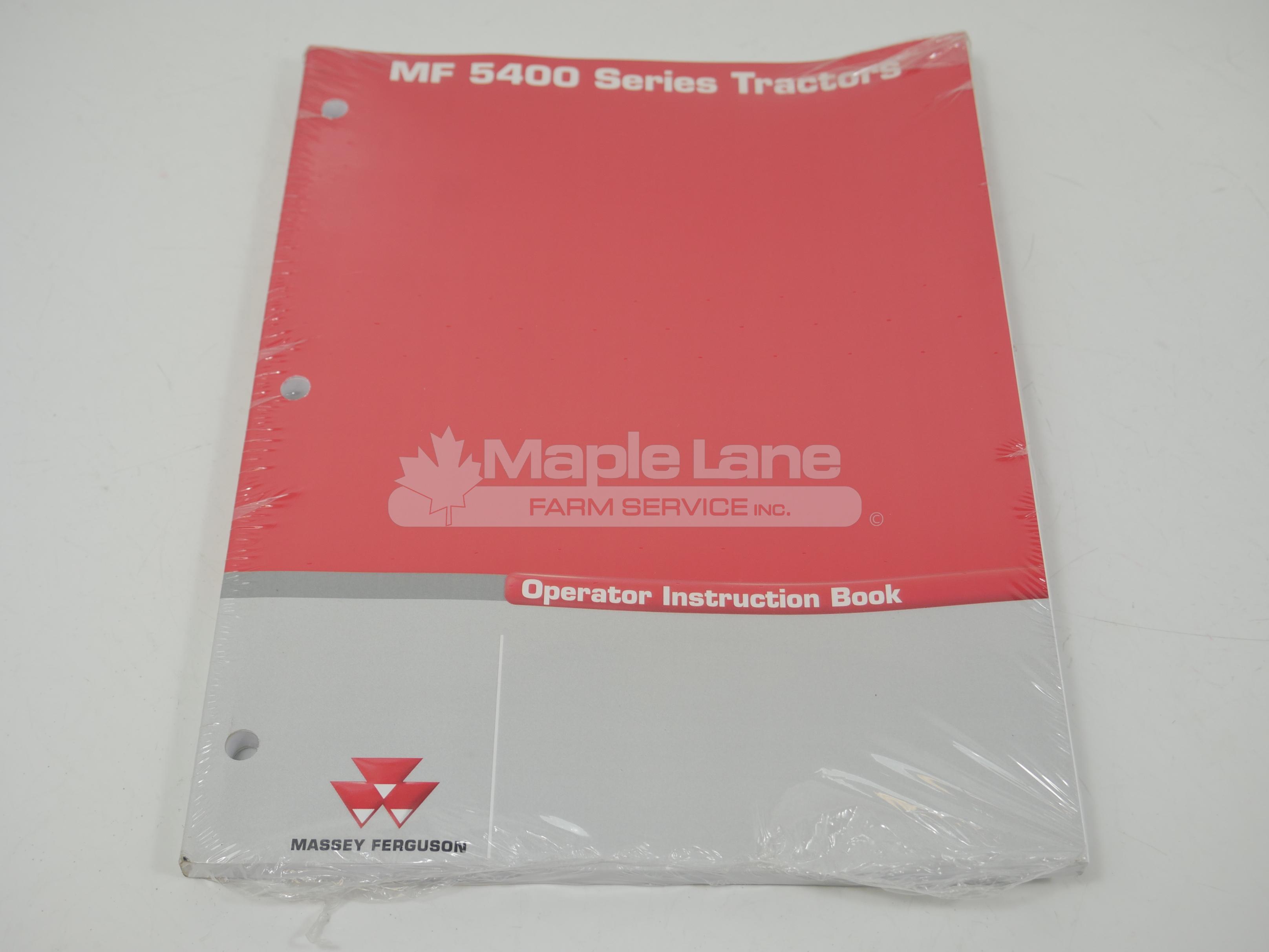 3378505M2 MF 5400 Operator Manual
