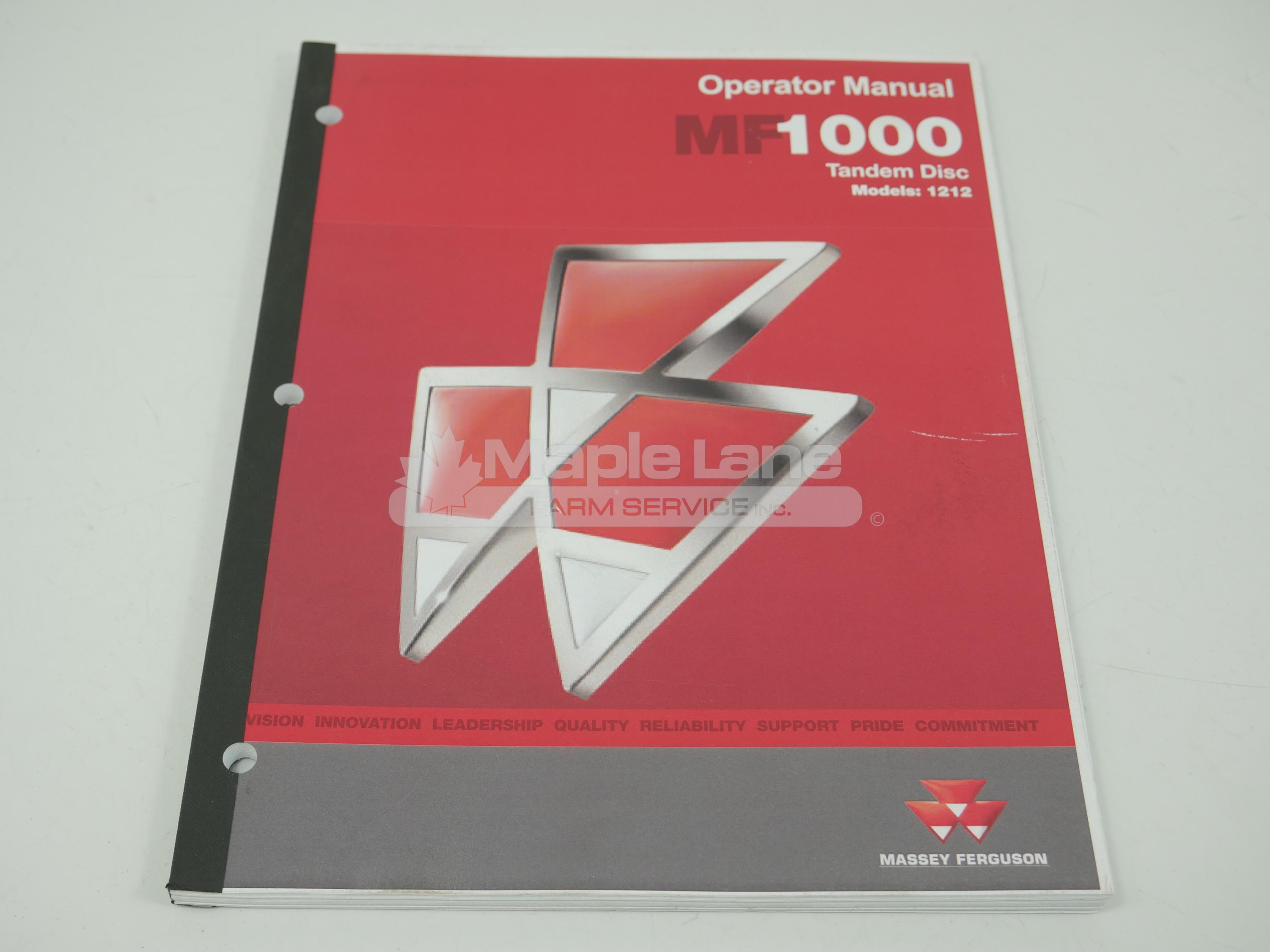 9971083MFB 1000 Series Disc Manual