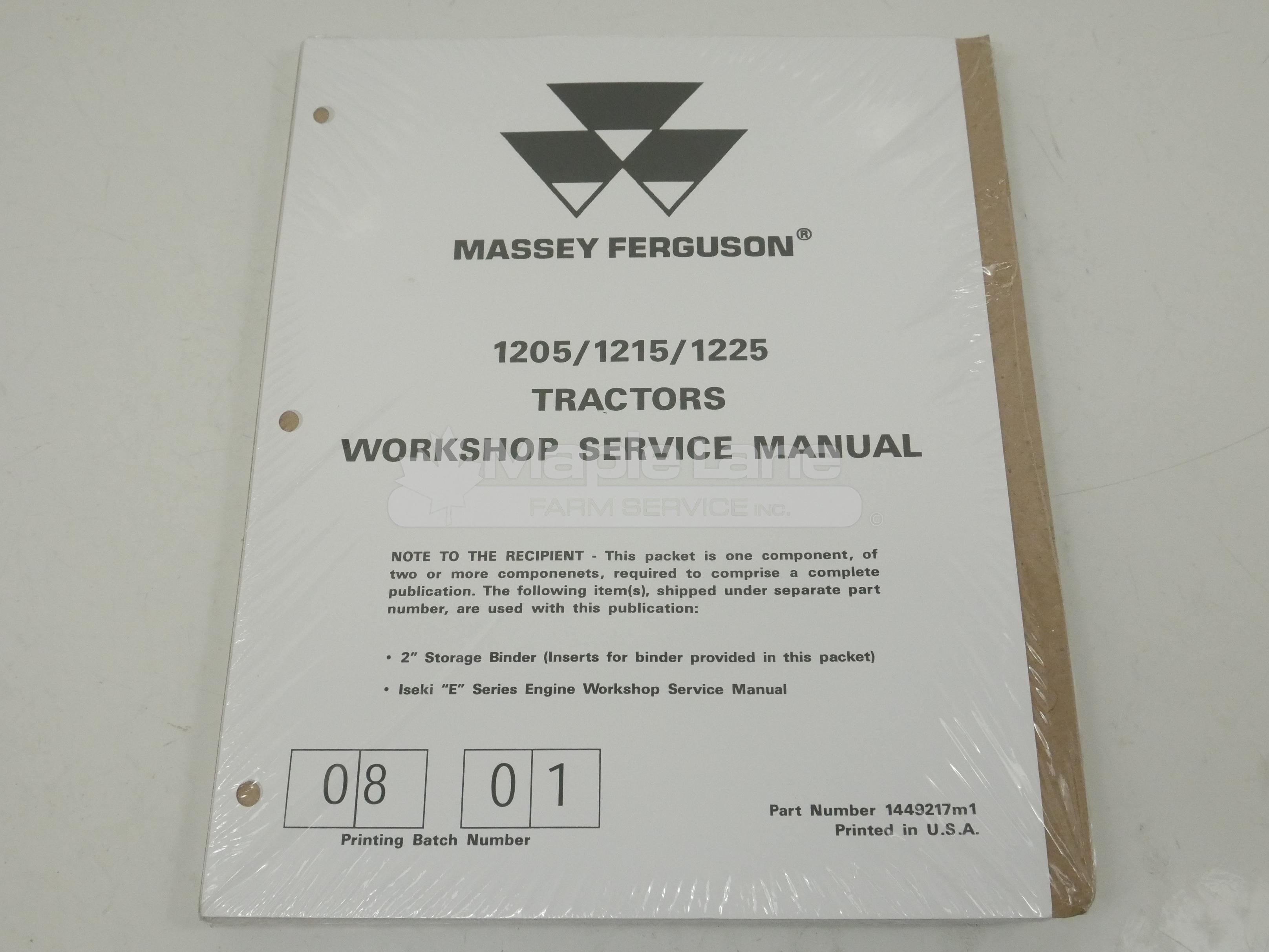 1449217M1 MF1225 Service Manual