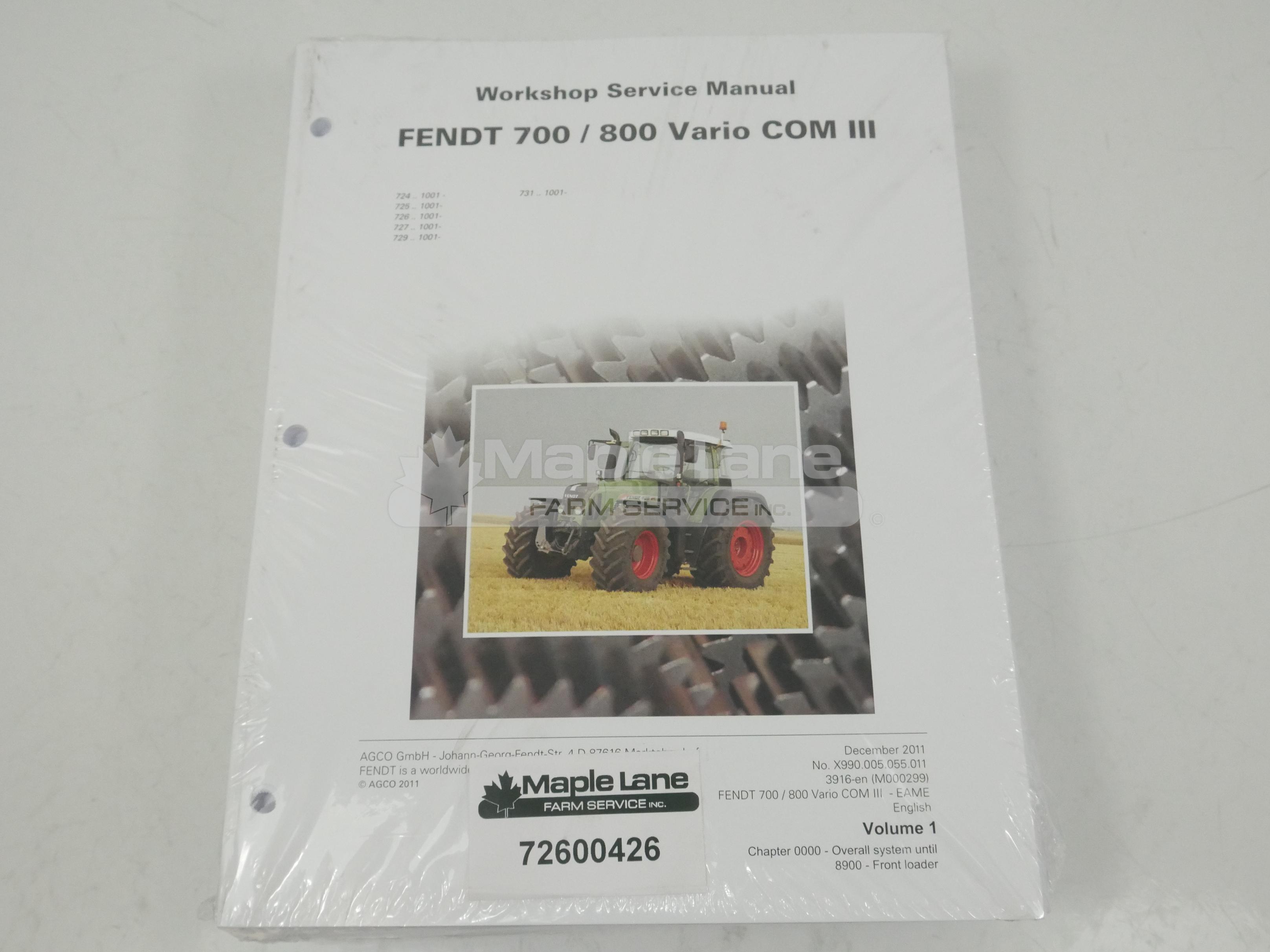 72600426 Service Manual 700 and 800