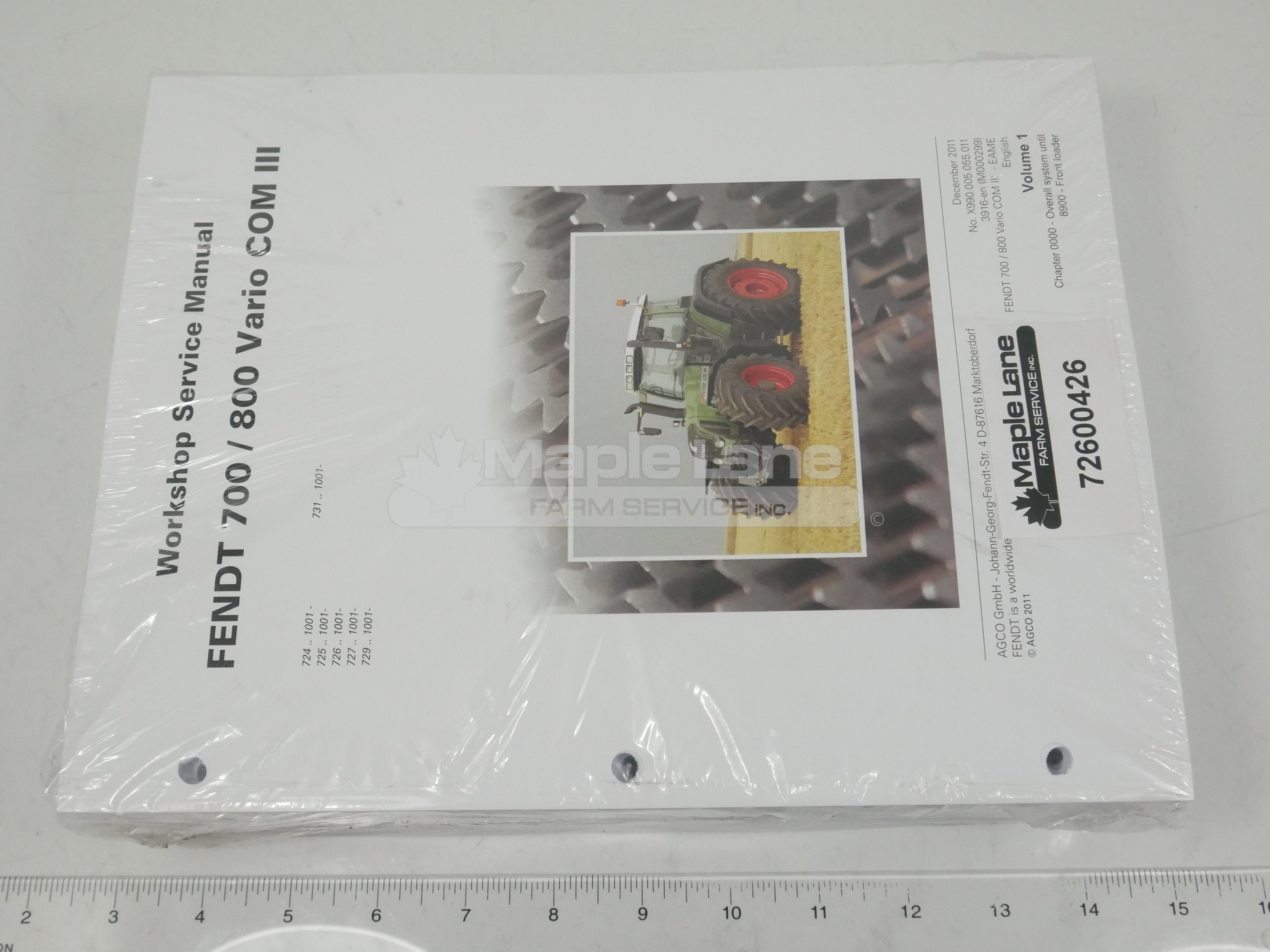 72600426 Service Manual 700 and 800