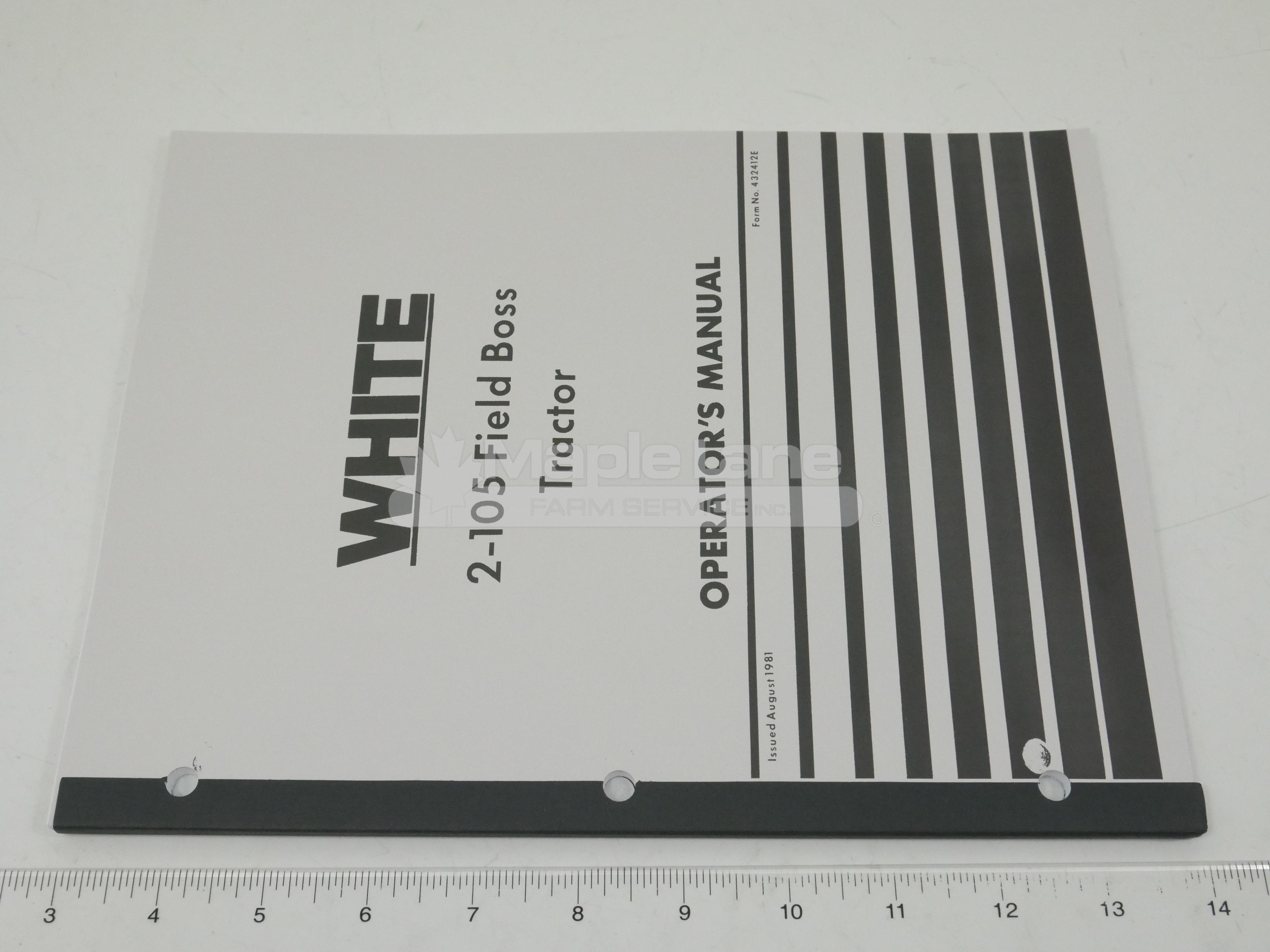 432412E White 2-105 Operator Manual