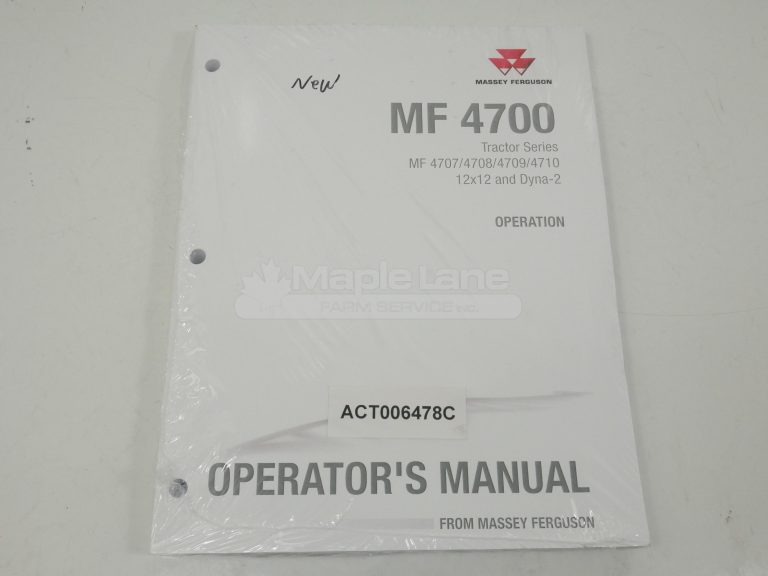 ACT006478C MF 4700 Op. Manual