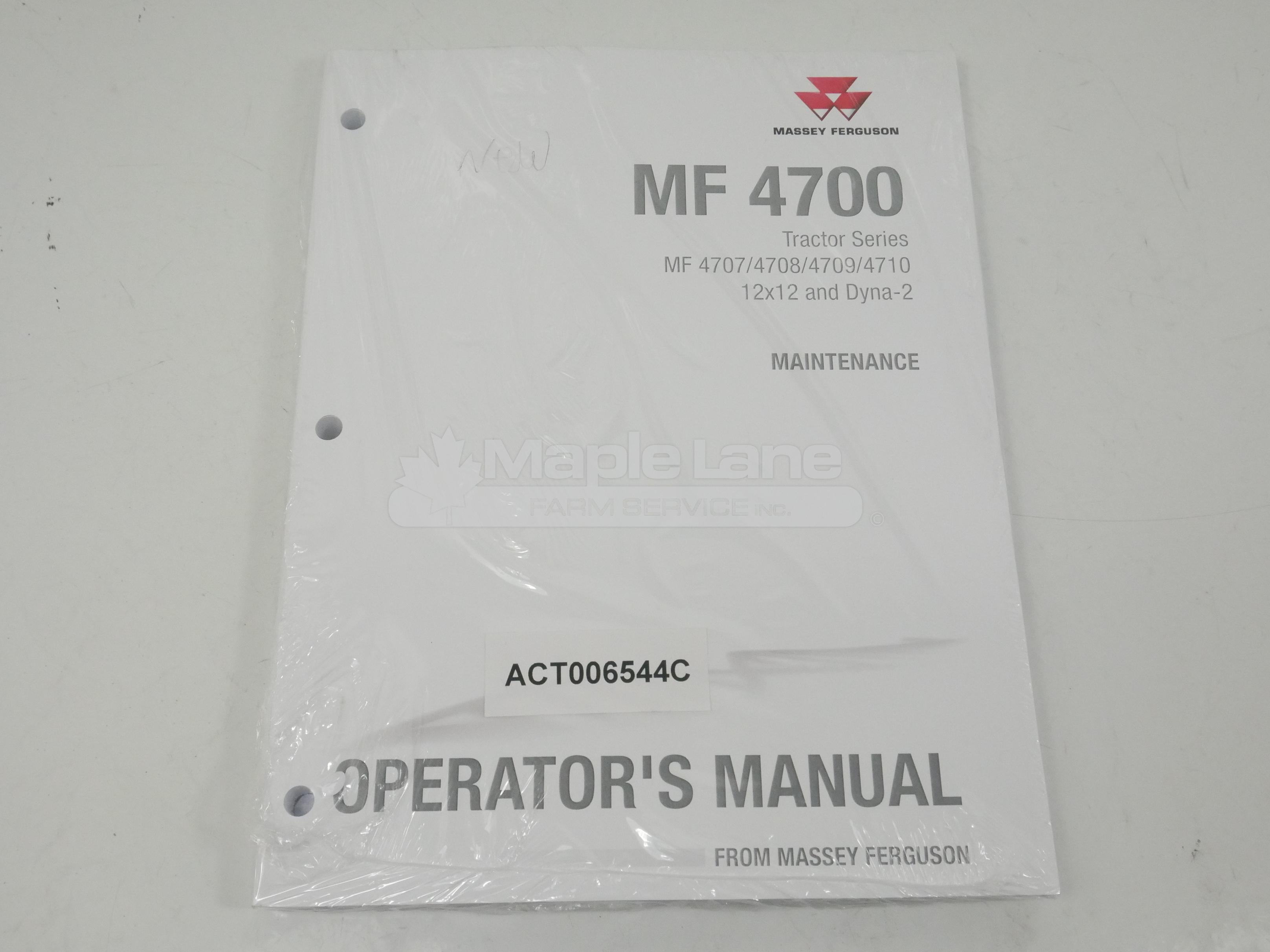 ACT006544C MF 4700 Maint. Manual