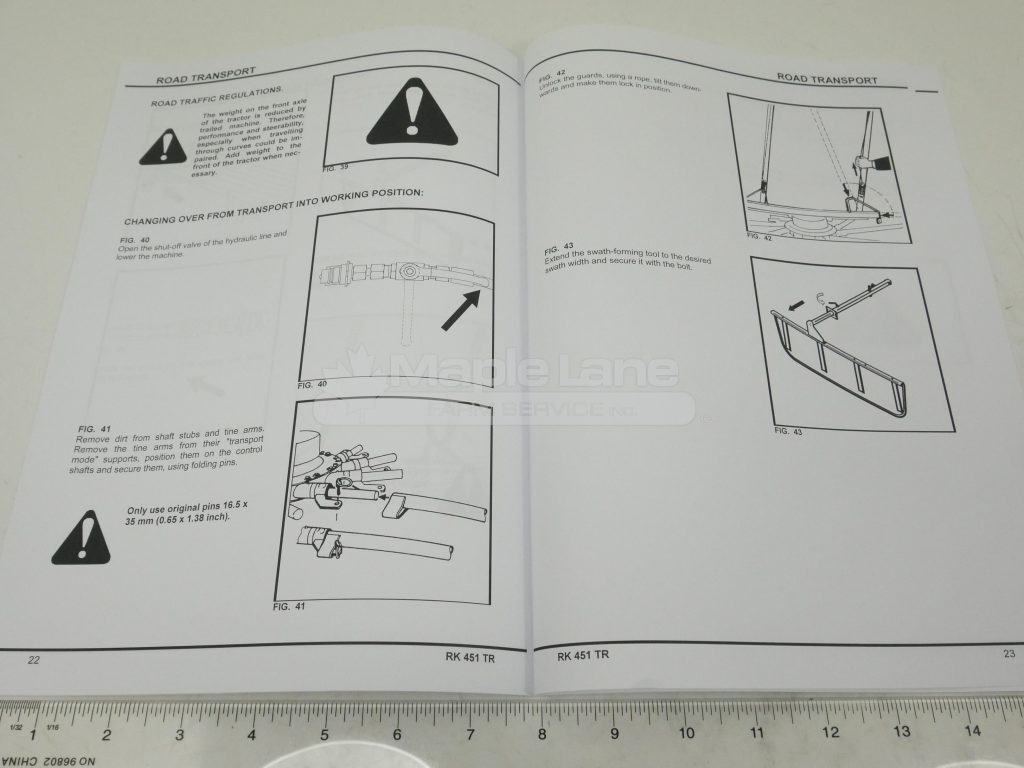 72623951 RK 451 Operator Manual