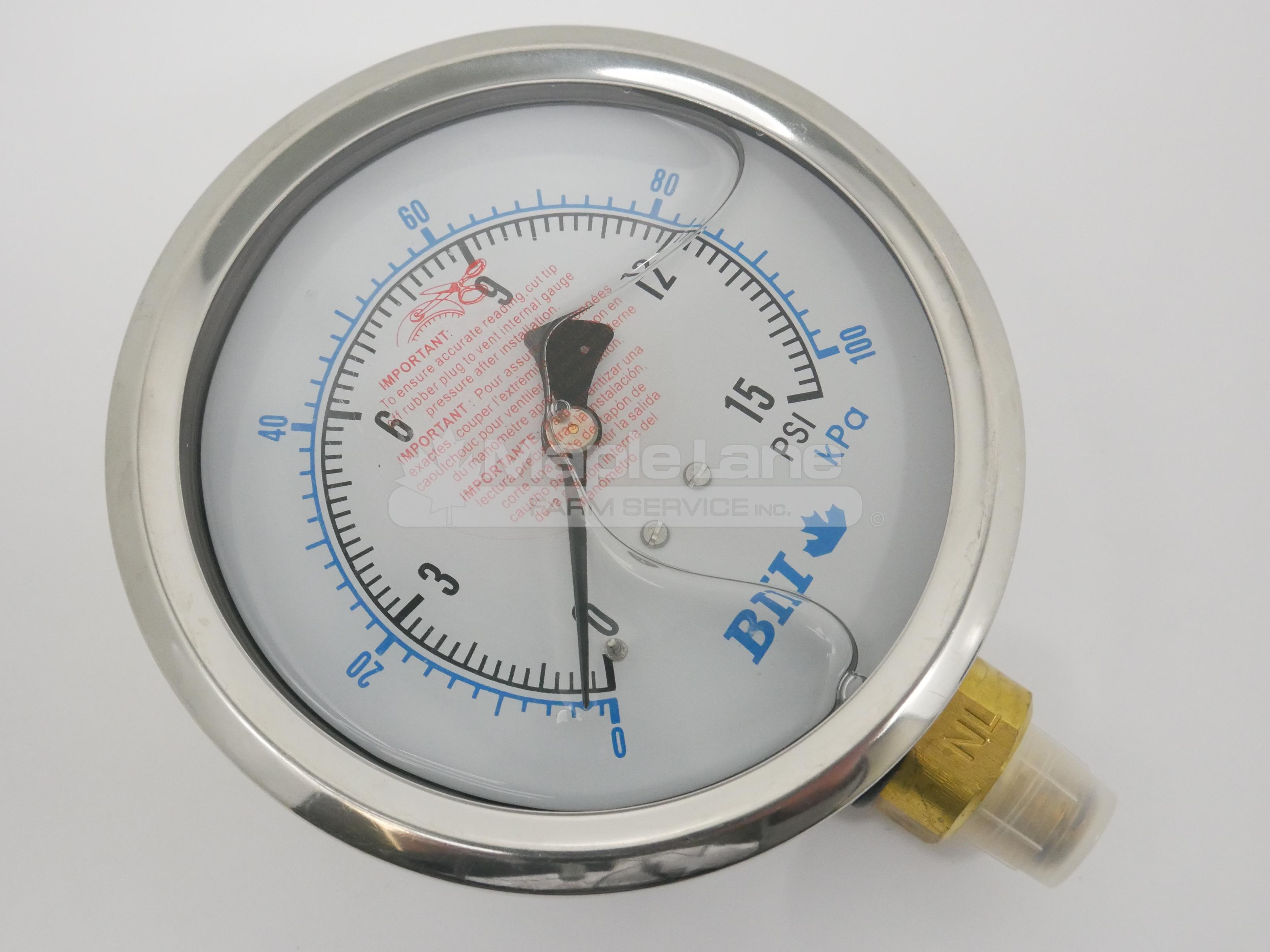 SPPG-17-15 1/4" Pressure Gauge SS