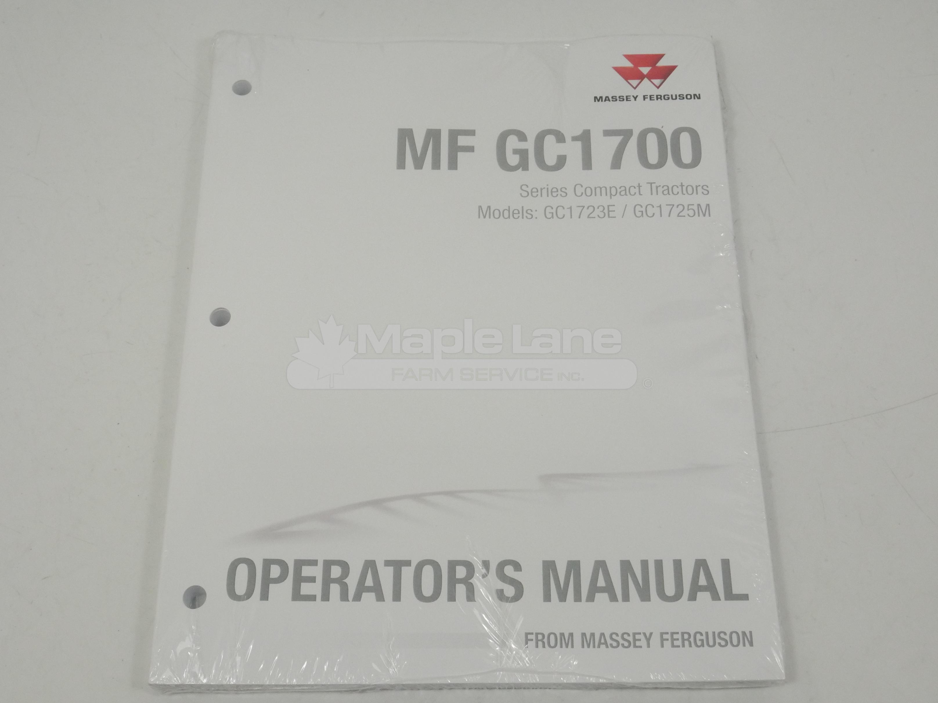 ACW715279A Operator Manual GC1700