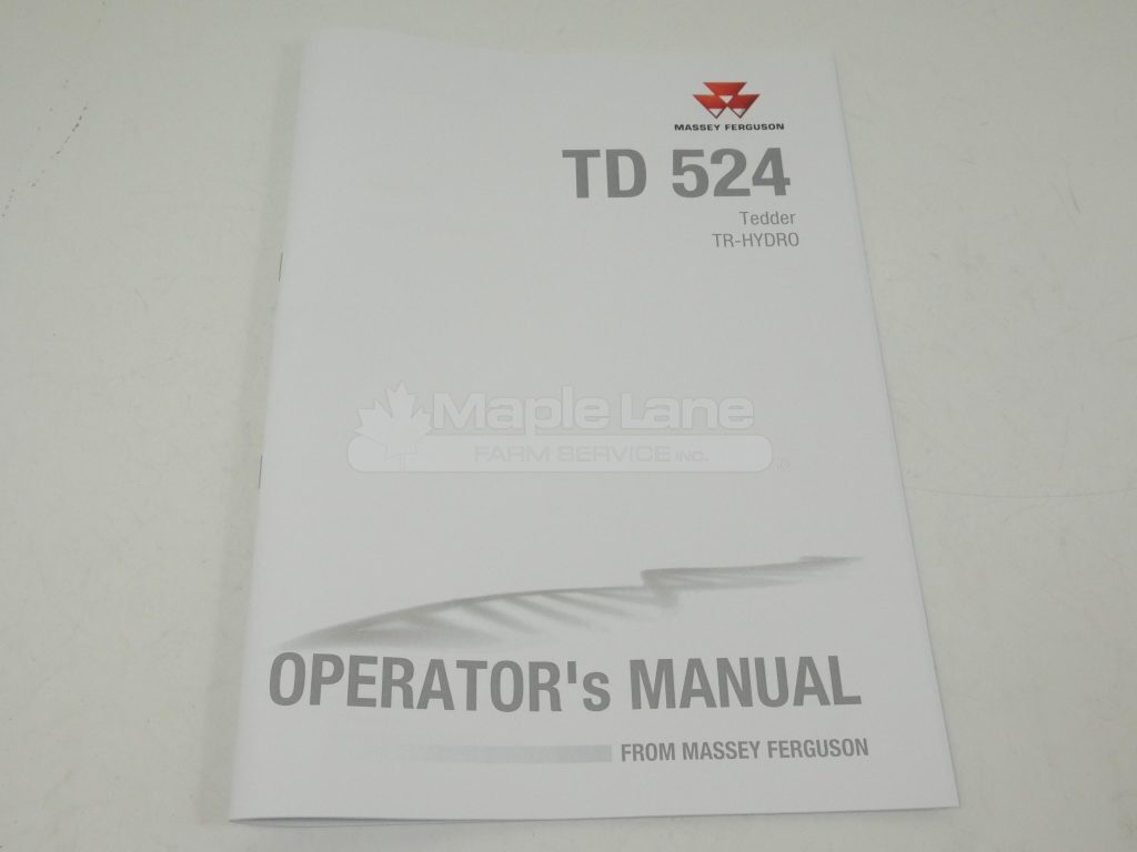 72629404 TD 524 Operator Manual