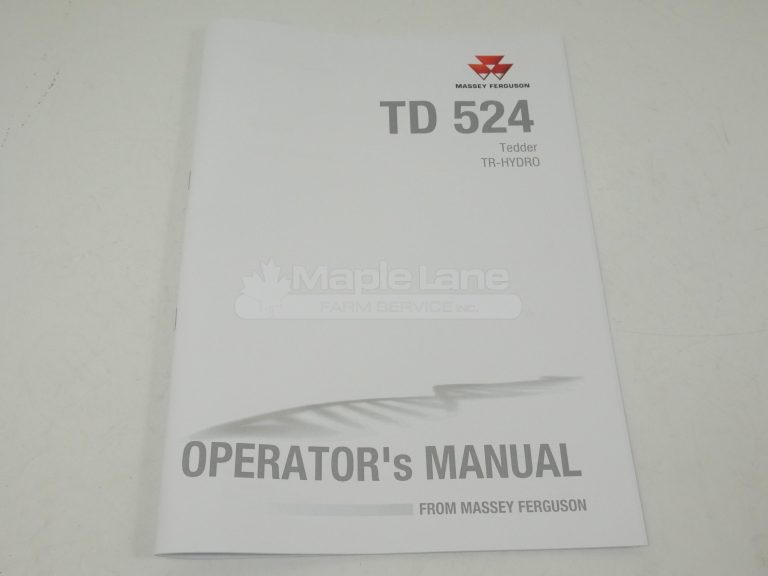 72629404 TD 524 Operator Manual