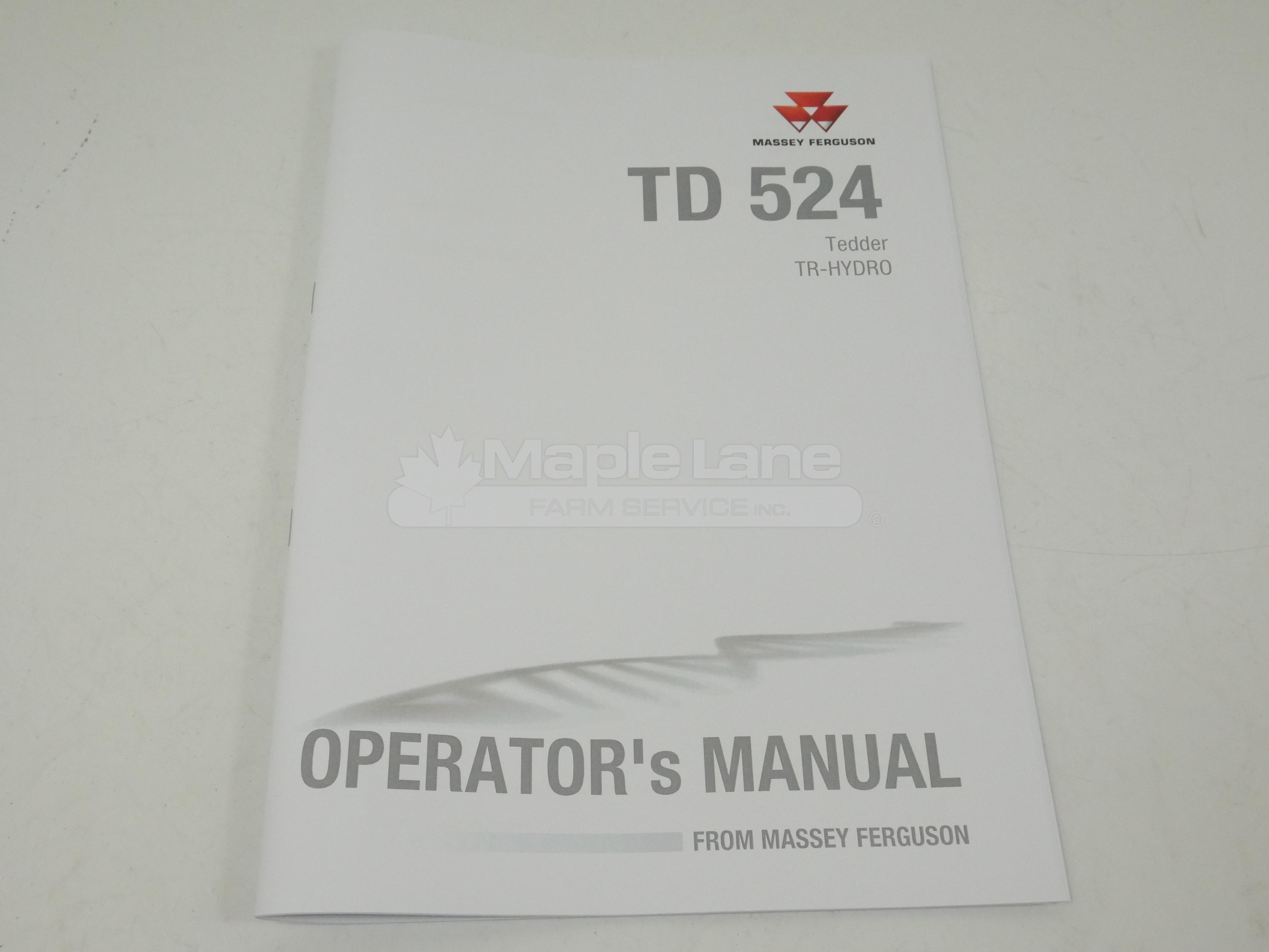 72629404 TD 524 Operator Manual