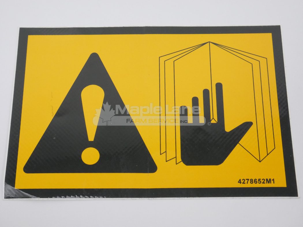 4278652M1 Caution Manual Decal
