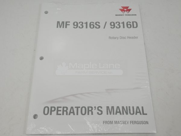 700750336E Massey 9316 Manual
