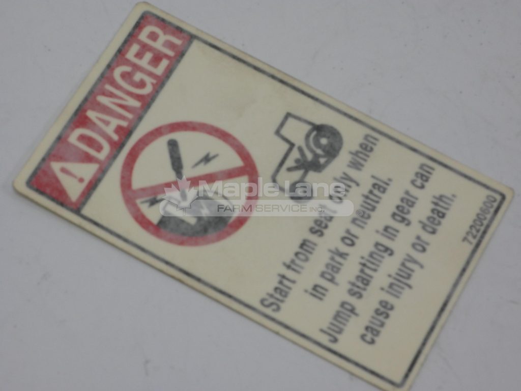 72200600 Danger Decal