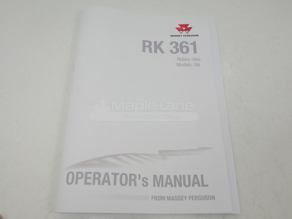 72623560 RK 361 Operator Manual