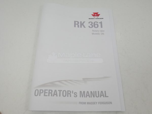 72623560 RK 361 Operator Manual