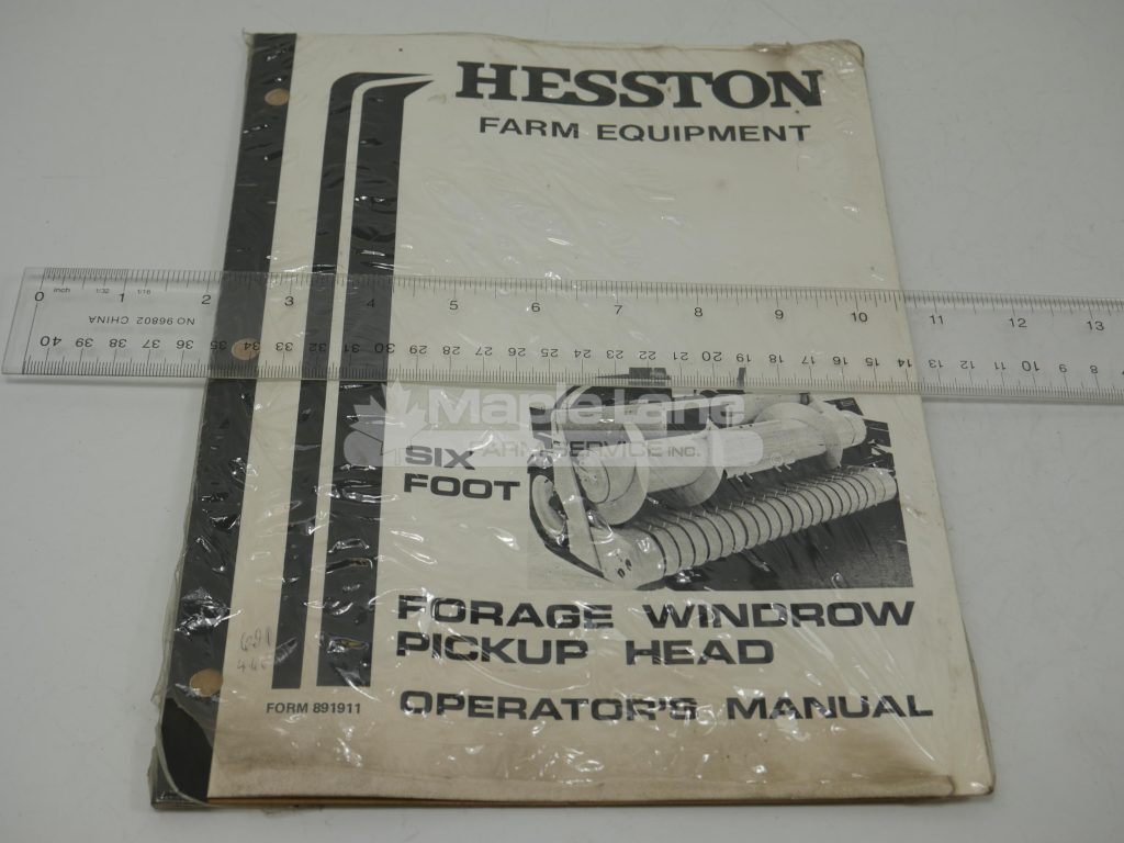 891911 Operator Manual