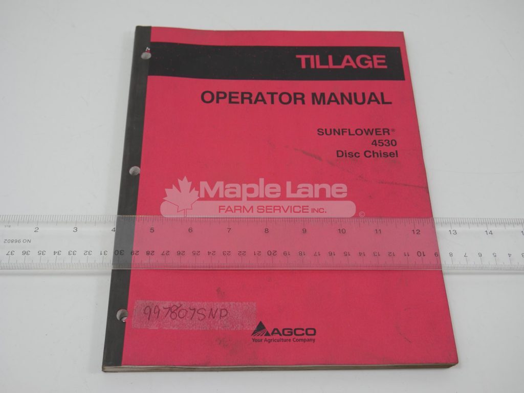 997807ND Sunflower 4530 Manual