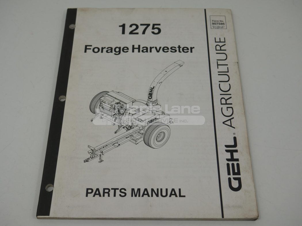 908010 1275 Parts Manual