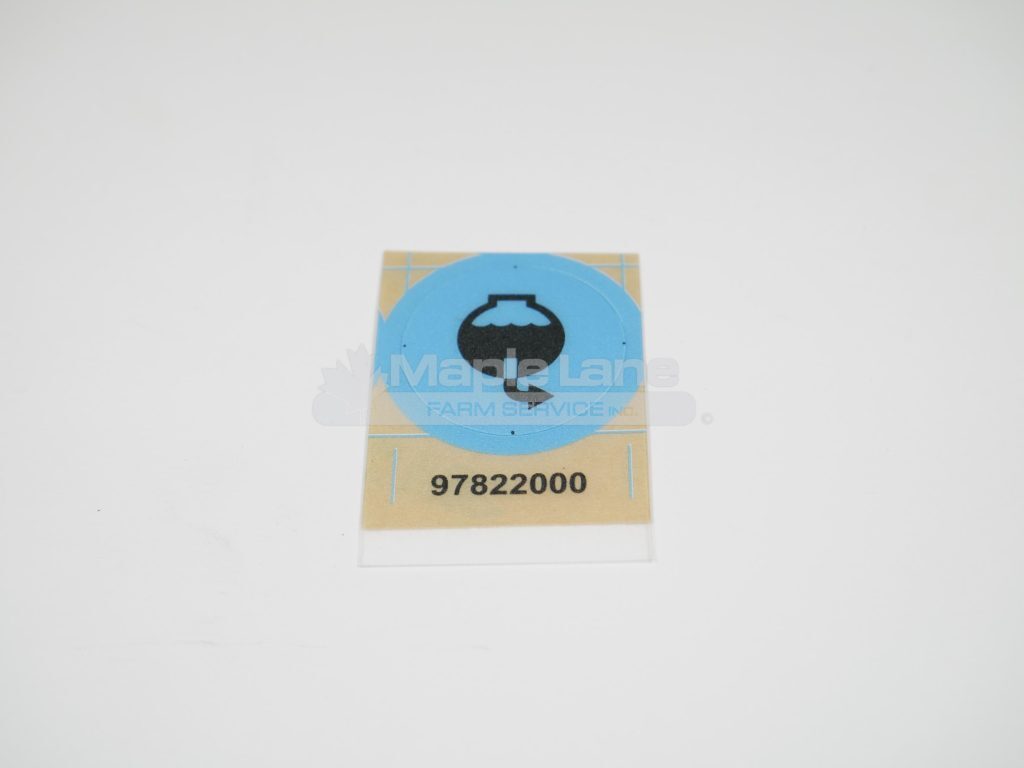 97822000 Flush Tank Decal