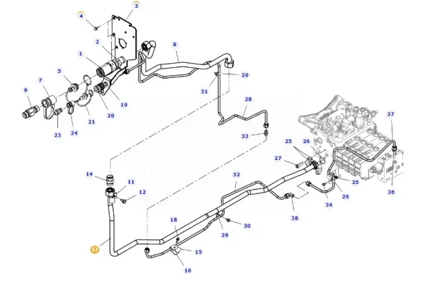 72613933 Fendt Boost Pipe