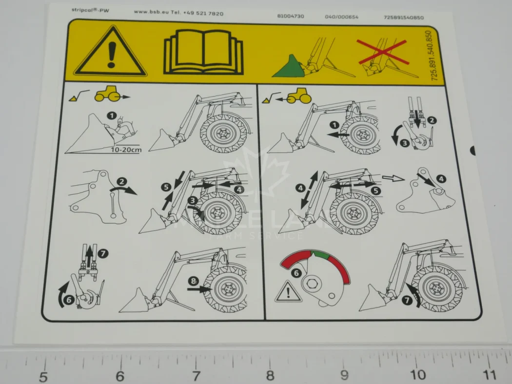 72488969 Marking Plate