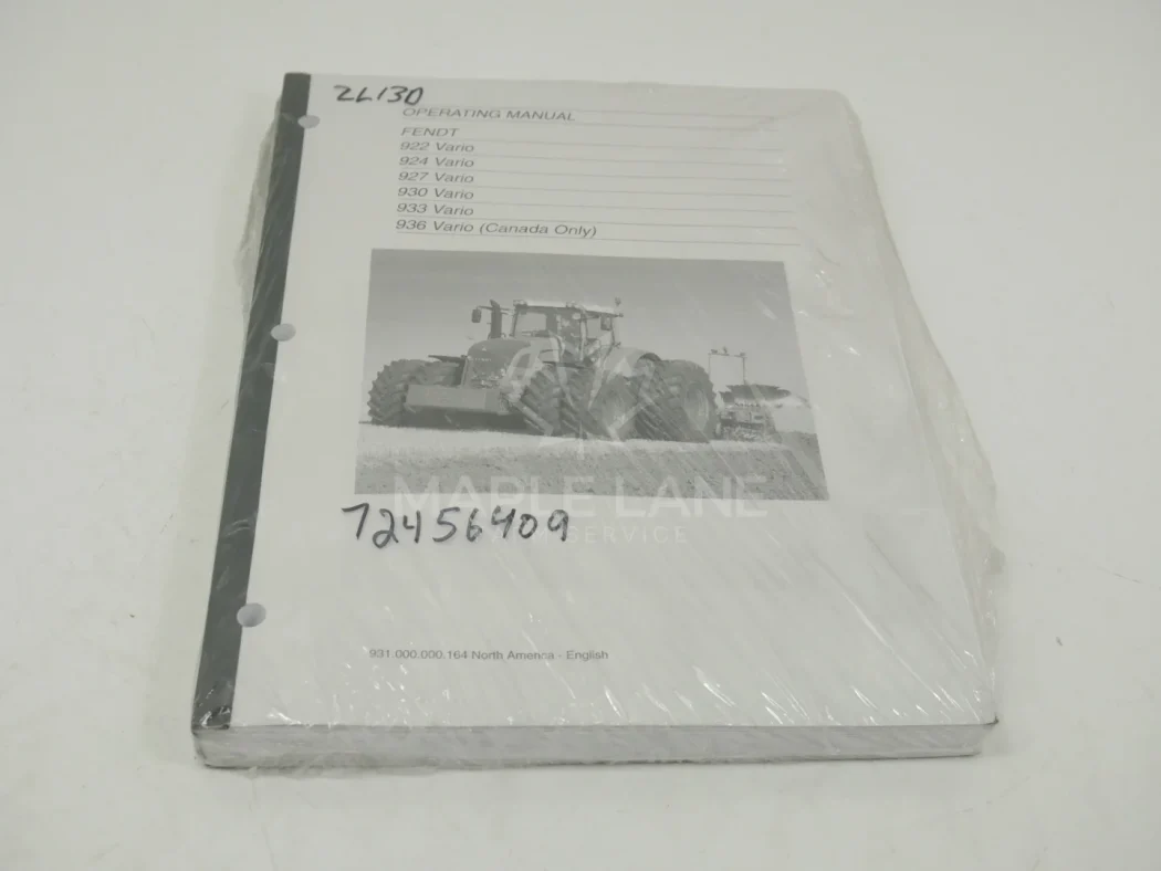 72456409 operators manual