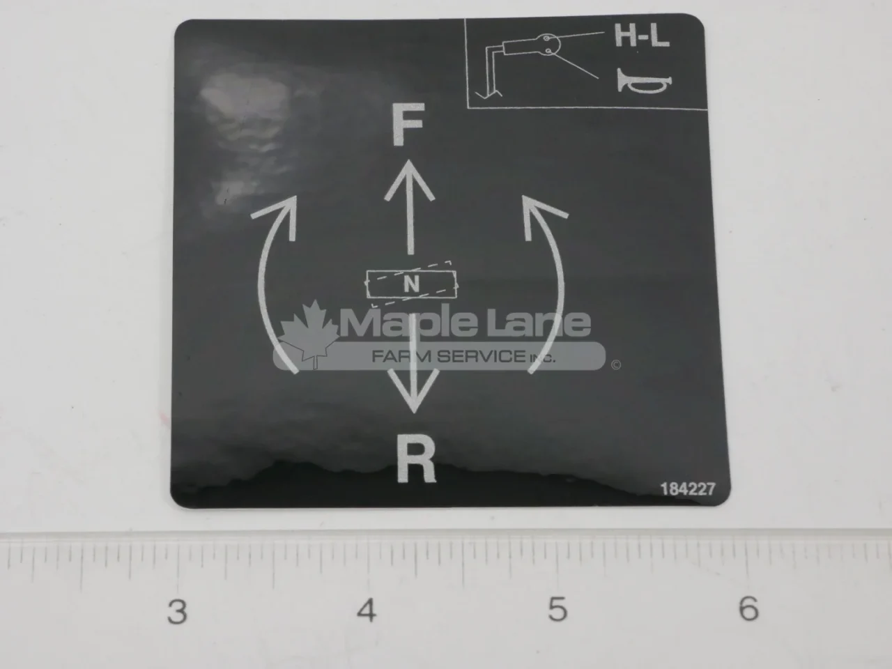 184227 Left T-Bar Decal