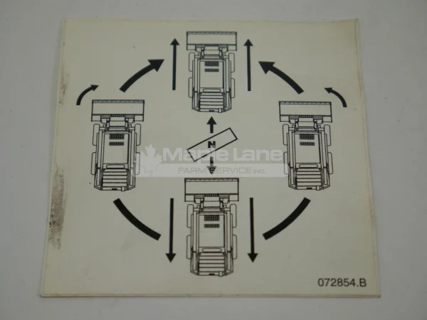 N072854 Traction Lever Decal