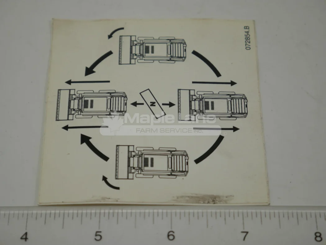 N072854 Traction Lever Decal