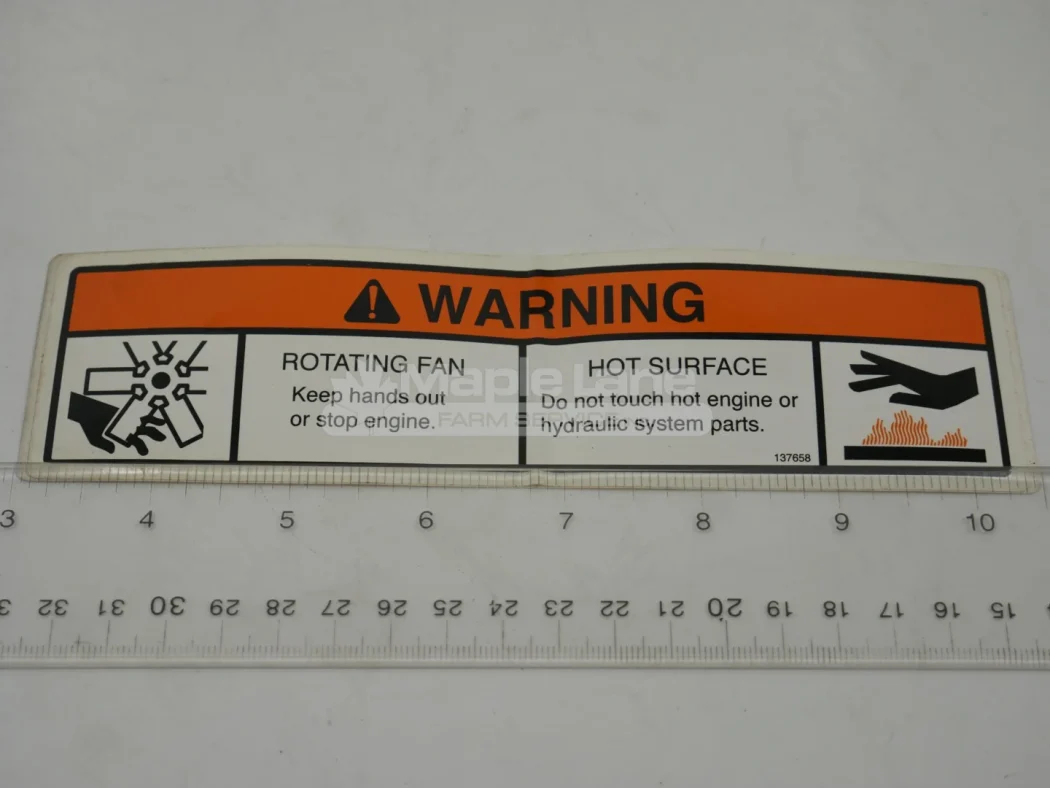 137658 Danger Hot Decal