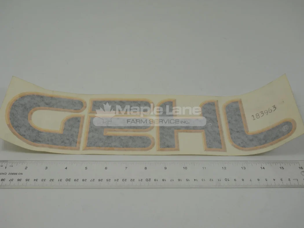 N183963 Gehl Decal