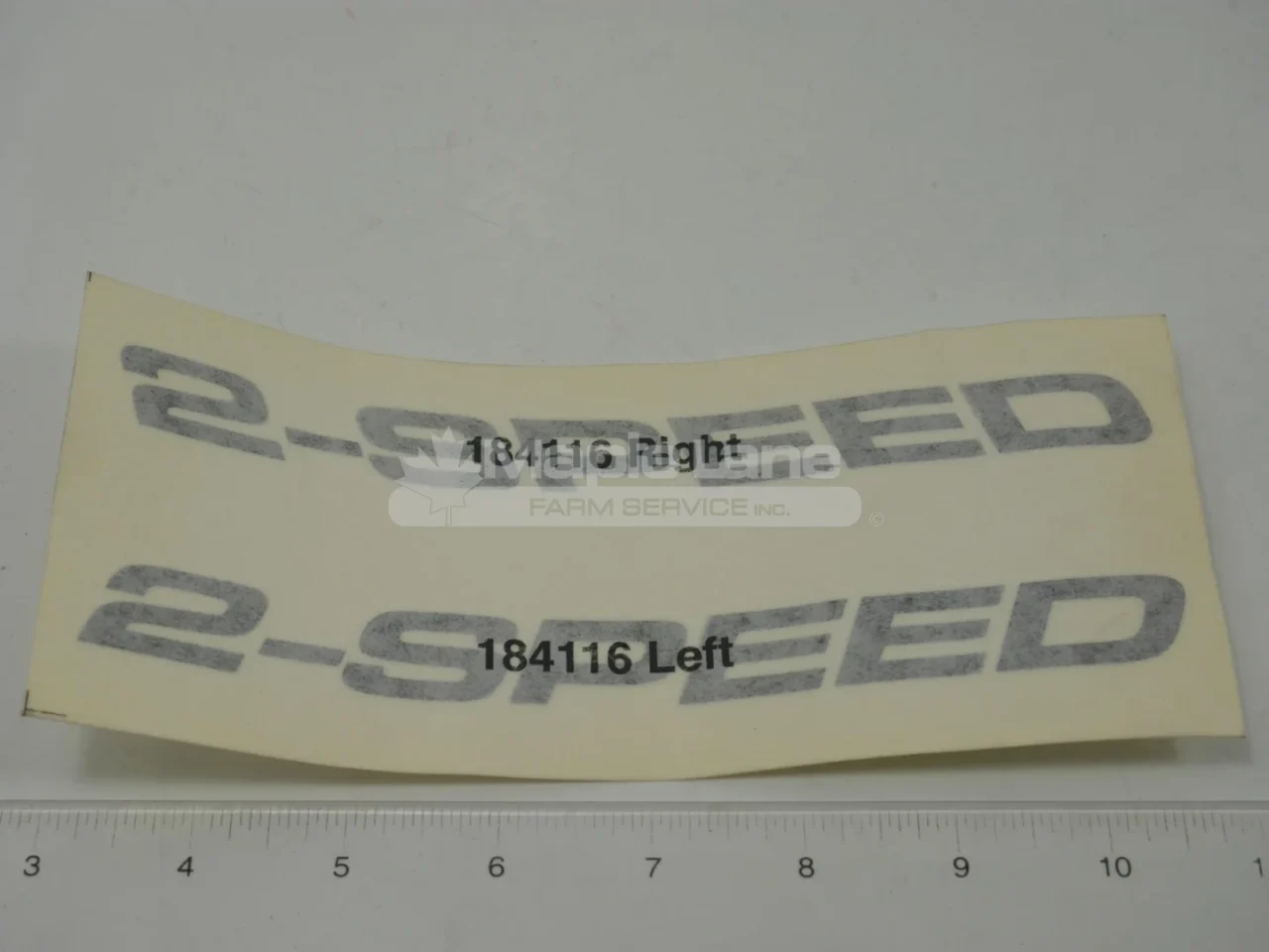 N184116 2-Speed Decal