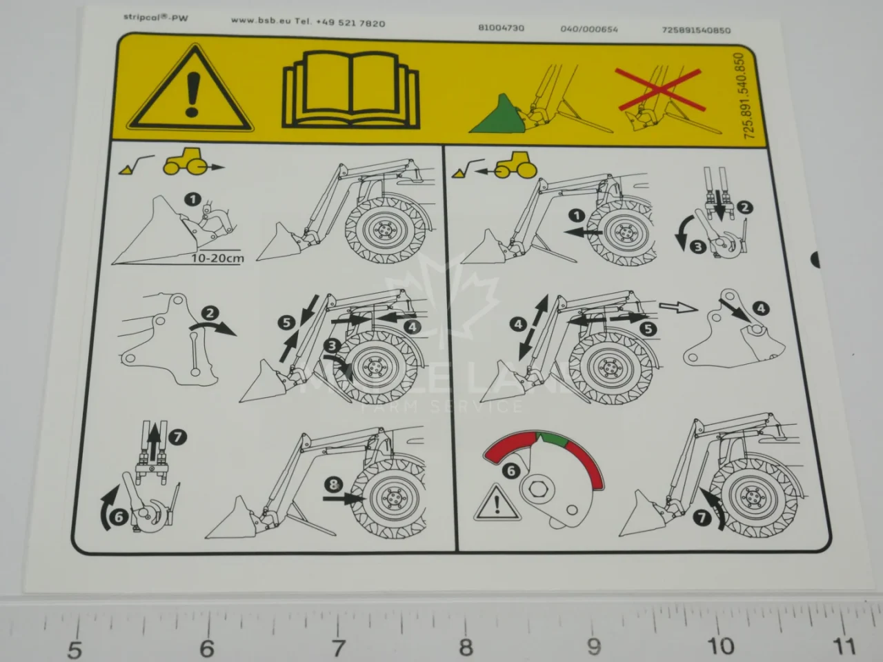 72681480 Marking Plate