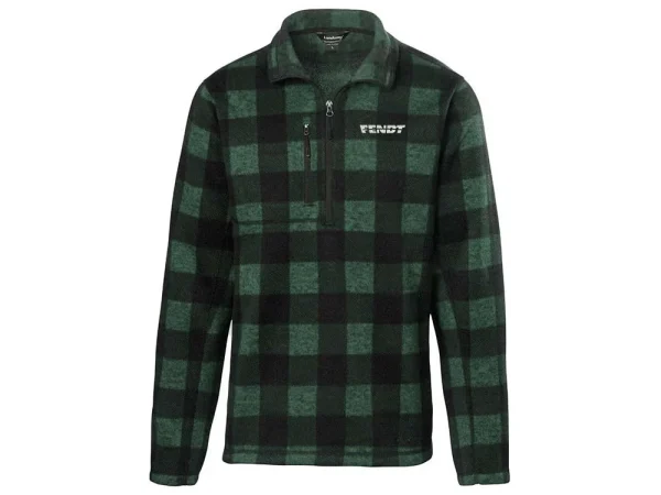 Fendt Plaid 1/4 Zip Fleece Jacket